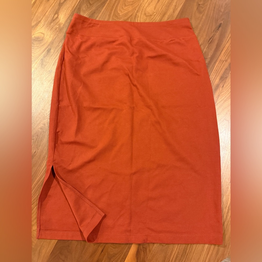 Nine West Rust Orange A Line Skirt